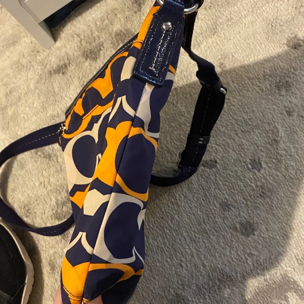 Coach Blue and Orange Crossbody Bag - Picture 10 of 11